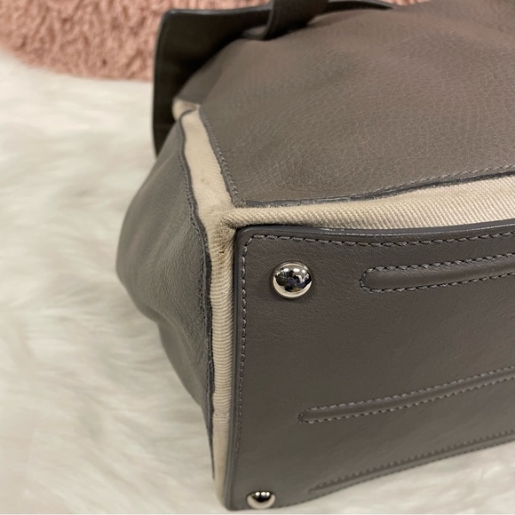 Yves Saint Laurent Gray Leather Bag - Picture 5 of 11